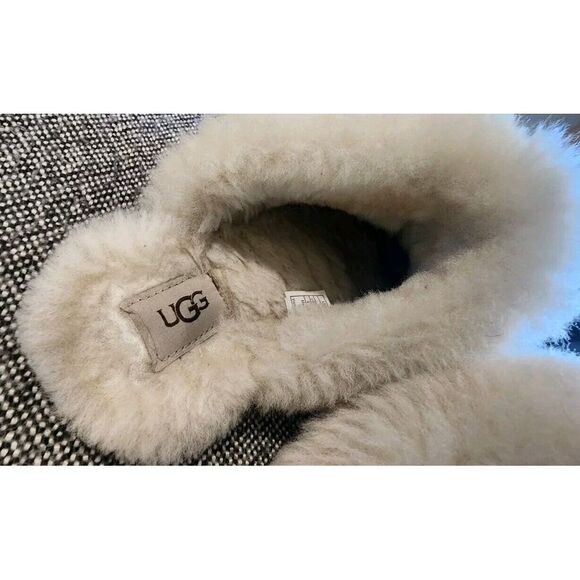 UGG SCUFFETTE II‎ CHESTNUT WOOL SHEARLING LINED SLIPPERS Womans Size 8 - Picture 3 of 5